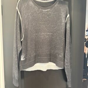 lululemon athletica Charcoal Crew Neck Sweater